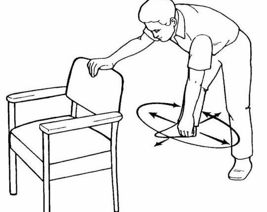 تمرینات پاندولی - ورزش درمانی آرتروز