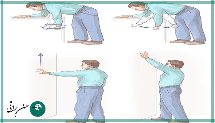 بالابردن شانه رو به جلو در روند توانبخشی بعد از جراحی کتف